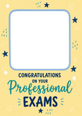 Load image into Gallery viewer, Stars Congratulations on Your Exams Photo Upload Congratulations Card