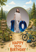 Load image into Gallery viewer, Birthdays - Personalised Card — with punch holes