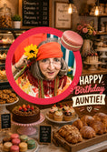Load image into Gallery viewer, Birthdays - Personalised Card — with punch holes
