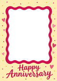 Load image into Gallery viewer, Sweet Hearts Yellow Photo Upload Anniversary Card