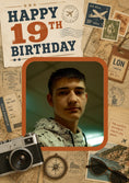 Load image into Gallery viewer, Birthdays - Personalised Card — with punch holes