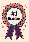Load image into Gallery viewer, #1 Brainbox Rosette Badge Congratulations Card