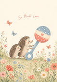 Load image into Gallery viewer, New Baby - Personalised Card — with punch holes