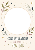 Load image into Gallery viewer, New Job - Personalised Card — with punch holes