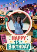 Load image into Gallery viewer, Birthdays - Personalised Card — with punch holes