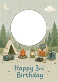 Load image into Gallery viewer, Birthdays - Personalised Card — with punch holes