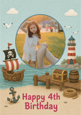 Load image into Gallery viewer, Birthdays - Personalised Card — with punch holes