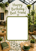 Load image into Gallery viewer, Plant Café Photo Upload Birthday Card for Best Friend