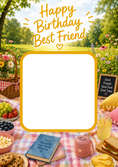 Load image into Gallery viewer, Picnic Photo Upload Birthday Card for Best Friend