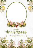 Load image into Gallery viewer, Floral Bridesmaid Getting Ready Photo Upload Anniversary Card for Her