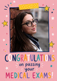 Load image into Gallery viewer, Colourful Star Confetti Photo Upload Congratulations Card