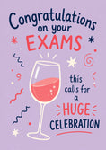 Load image into Gallery viewer, Wine Glass Huge Celebration Congratulations Card