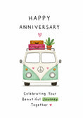 Load image into Gallery viewer, Anniversary - Personalised Card — with punch holes