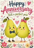 Load image into Gallery viewer, Funny Perfect Pear Couple Anniversary Card