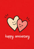 Load image into Gallery viewer, Cute Cartoon Hearts Happy Anniversary Card for Him
