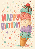Load image into Gallery viewer, Birthdays - Personalised Card — with punch holes