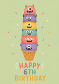 Load image into Gallery viewer, Birthdays - Personalised Card — with punch holes