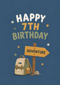 Load image into Gallery viewer, Birthdays - Personalised Card — with punch holes