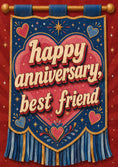 Load image into Gallery viewer, Anniversary - Personalised Card — with punch holes