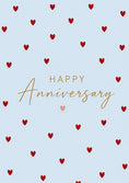 Load image into Gallery viewer, Red Hearts Scatter Happy Anniversary Card for Her