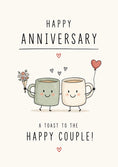 Load image into Gallery viewer, Anniversary - Personalised Card — with punch holes