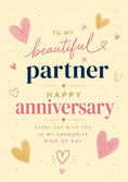 Load image into Gallery viewer, Anniversary - Personalised Card — with punch holes