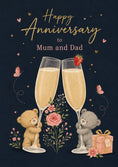 Load image into Gallery viewer, Anniversary - Personalised Card — with punch holes