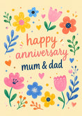 Load image into Gallery viewer, Anniversary - Personalised Card — with punch holes