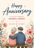 Load image into Gallery viewer, Anniversary - Personalised Card — with punch holes