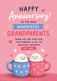Load image into Gallery viewer, Cute Marshmallow Mugs Grandparents Anniversary Card