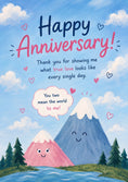 Load image into Gallery viewer, Anniversary - Personalised Card — with punch holes