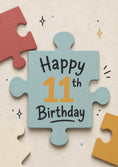 Load image into Gallery viewer, Birthdays - Personalised Card — with punch holes
