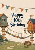 Load image into Gallery viewer, Birthdays - Personalised Card — with punch holes