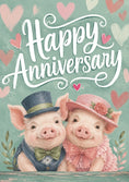 Load image into Gallery viewer, Anniversary - Personalised Card — with punch holes