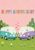 Load image into Gallery viewer, Anniversary - Personalised Card — with punch holes
