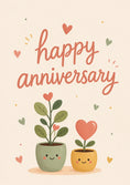 Load image into Gallery viewer, Anniversary - Personalised Card — with punch holes