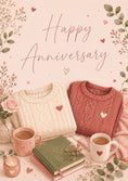 Load image into Gallery viewer, Anniversary - Personalised Card — with punch holes