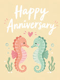Load image into Gallery viewer, Anniversary - Personalised Card — with punch holes