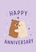Load image into Gallery viewer, Anniversary - Personalised Card — with punch holes