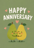 Load image into Gallery viewer, Anniversary - Personalised Card — with punch holes