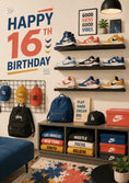Load image into Gallery viewer, Birthdays - Personalised Card — with punch holes