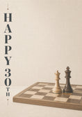 Load image into Gallery viewer, Chess King and Queen 30th Birthday Card