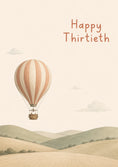 Load image into Gallery viewer, Vintage Hot Air Balloon 30th Birthday Card