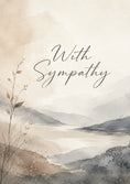 Load image into Gallery viewer, Sympathy - Personalised Card — with punch holes