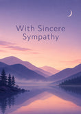 Load image into Gallery viewer, Sympathy - Personalised Card — with punch holes