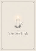 Load image into Gallery viewer, Sympathy - Personalised Card — with punch holes