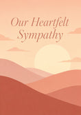 Load image into Gallery viewer, Sympathy - Personalised Card — with punch holes