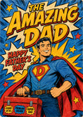 Load image into Gallery viewer, Fathers Day - Personalised Card — with punch holes