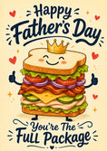 Load image into Gallery viewer, Fathers Day - Personalised Card — with punch holes