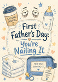 Load image into Gallery viewer, Fathers Day - Personalised Card — with punch holes